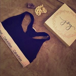 Black Calvin sports bra